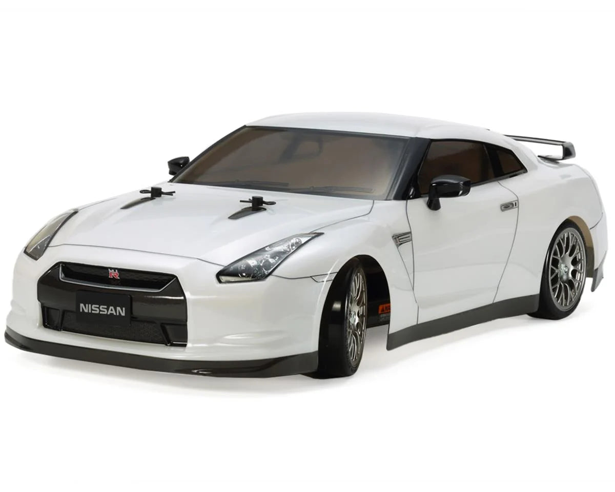 Skyline R35 GT-R GT-AM Blanche - RC Classical Drift - Voiture télécomm