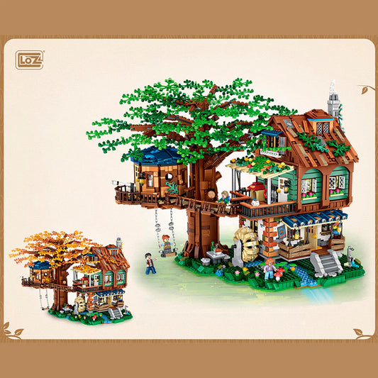 Tree House and Cabinet | LOZ 1033 Mini Block Building Set