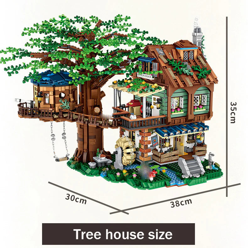 Tree House and Cabinet | LOZ 1033 Mini Block Building Set