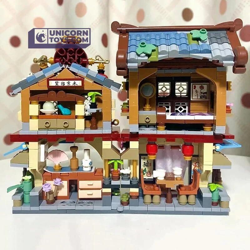 Ancient China Grocery Store | LOZ 1244 Building Bricks Mini Street Set