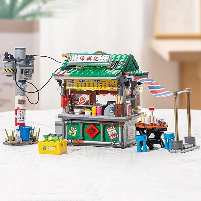 Noodle Food Stall | LOZ 1253 Building Bricks Mini Street Food Set