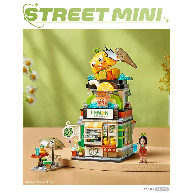 Lemon Tea Shop | LOZ 1294 Building Bricks Mini Street Food Set