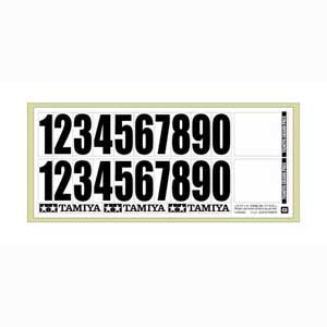 RC number sticker sheet