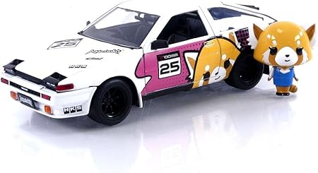 1:24 Hollywood Rides 1986 Toyota Trueno (AE86) w/ Aggretsuko Figure