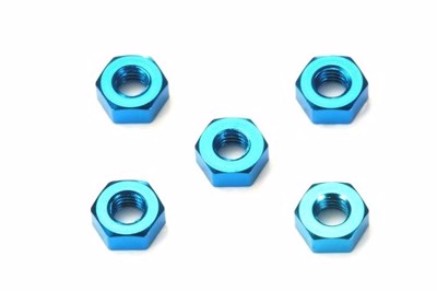 3mm Aluminum Nut (Blue)