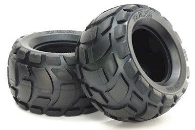 Round Block Bubble Tires (Soft, 1 Pair)