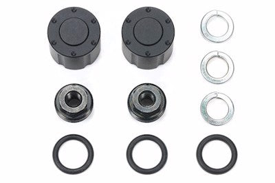 hub nuts for dual wheel black x 2