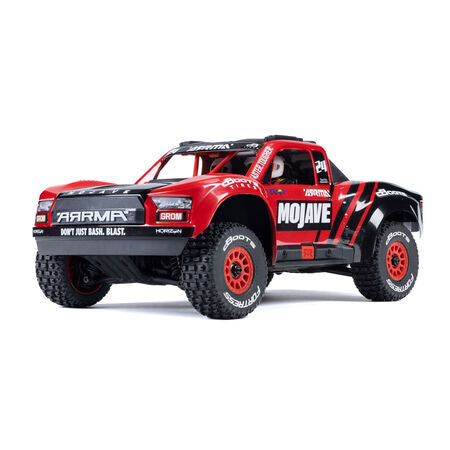 MOJAVE GROM Mini Brushed 4X4 Desert Truck RTR with Battery & Charger, Red/Black