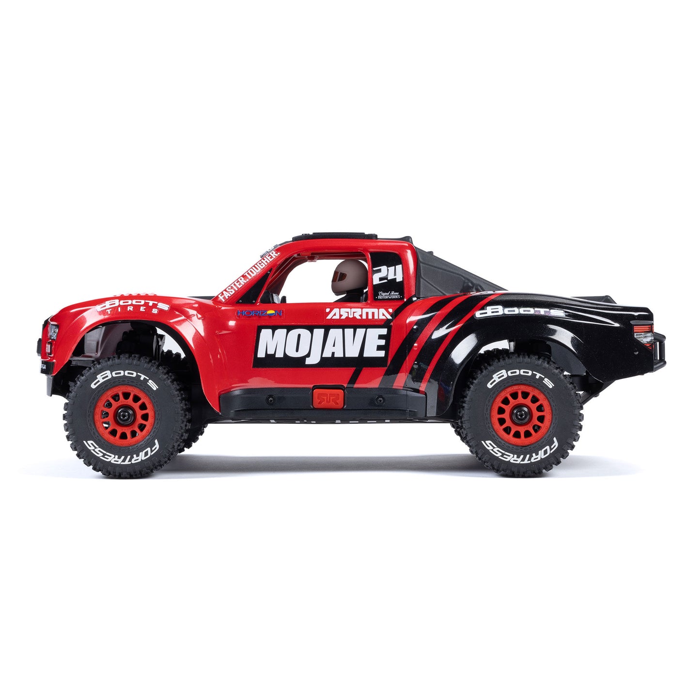 MOJAVE GROM Mini Brushed 4X4 Desert Truck RTR with Battery & Charger, Red/Black