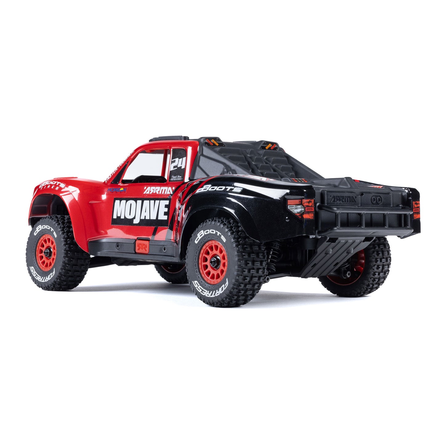 MOJAVE GROM Mini Brushed 4X4 Desert Truck RTR with Battery & Charger, Red/Black