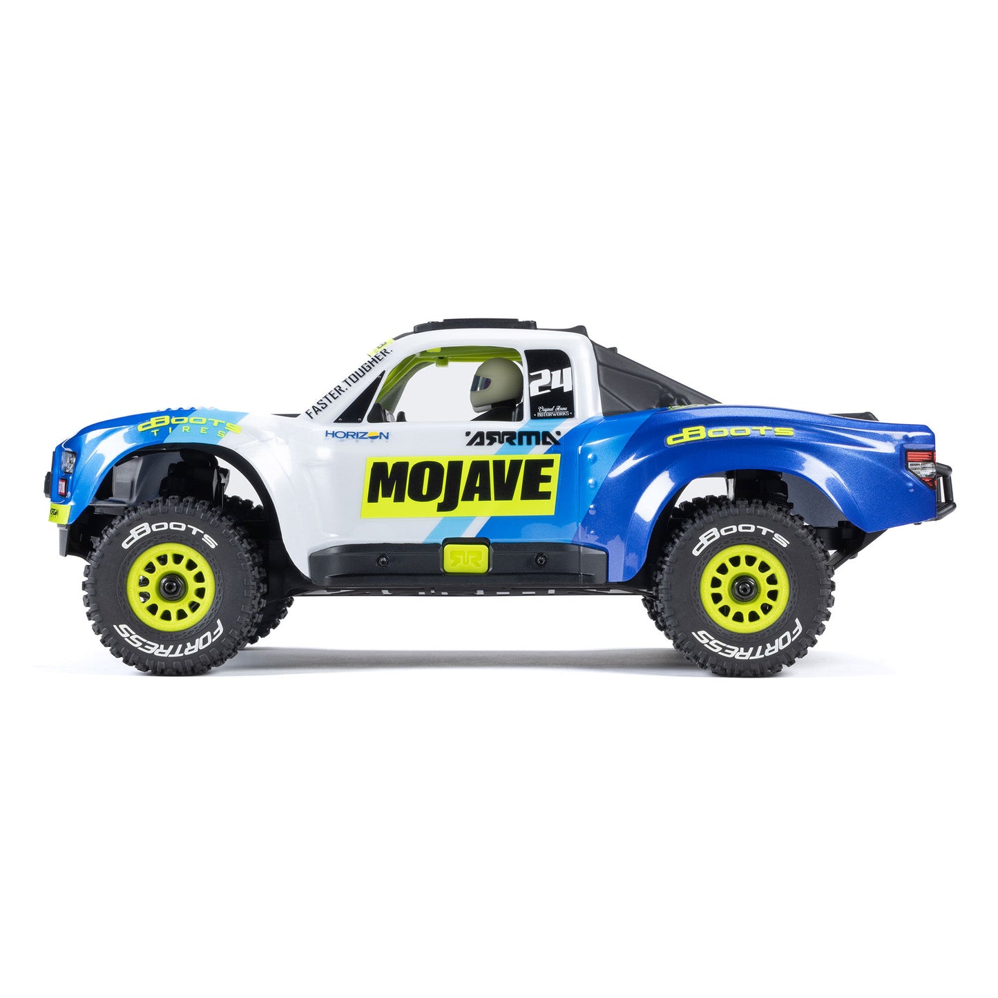 MOJAVE GROM Mini Brushed 4X4 Desert Truck RTR with Battery & Charger, Blue/White