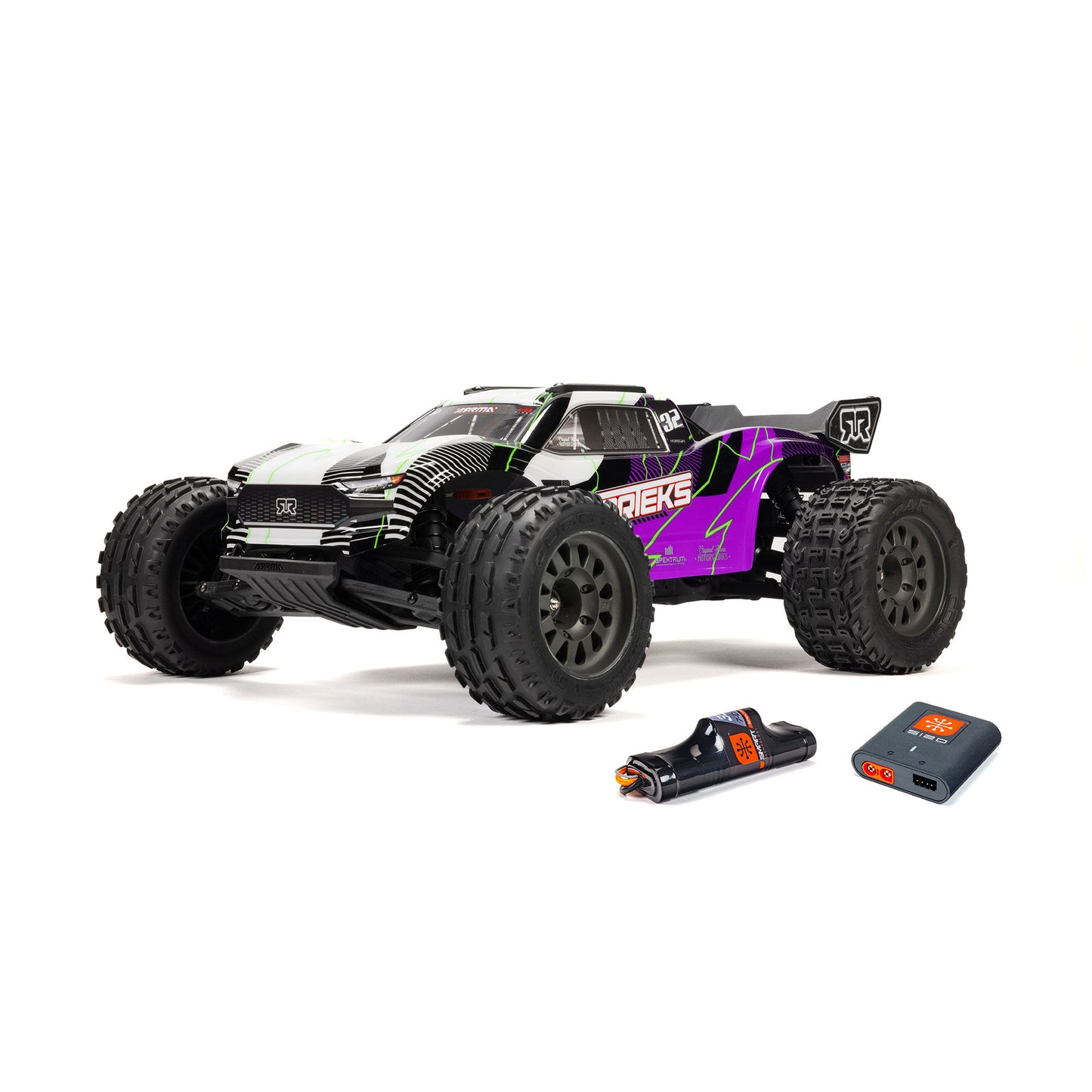 1/10 VORTEKS MEGA 550 2WD Stadium Truck RTR Combo - Purple