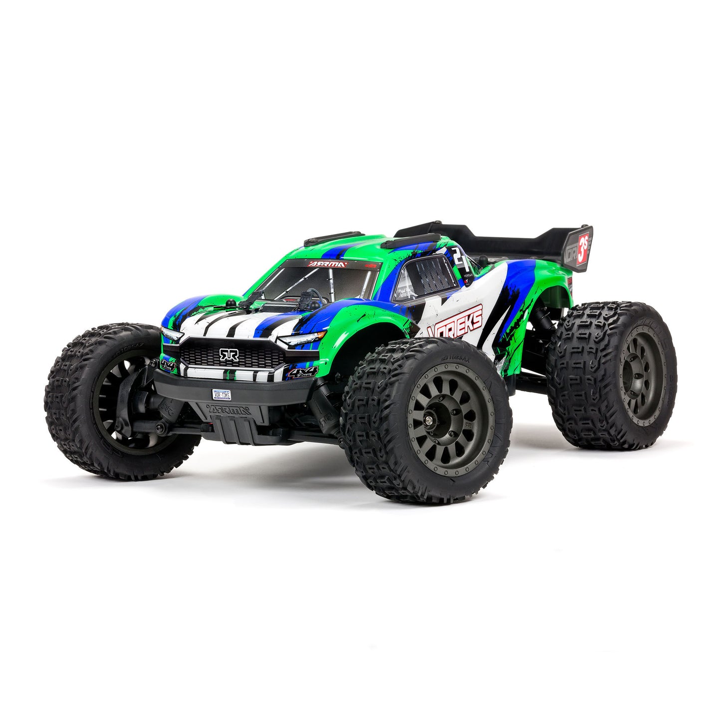 AARMA VORTEKS 3s 4WD Electric Stadium Truck, GREEN