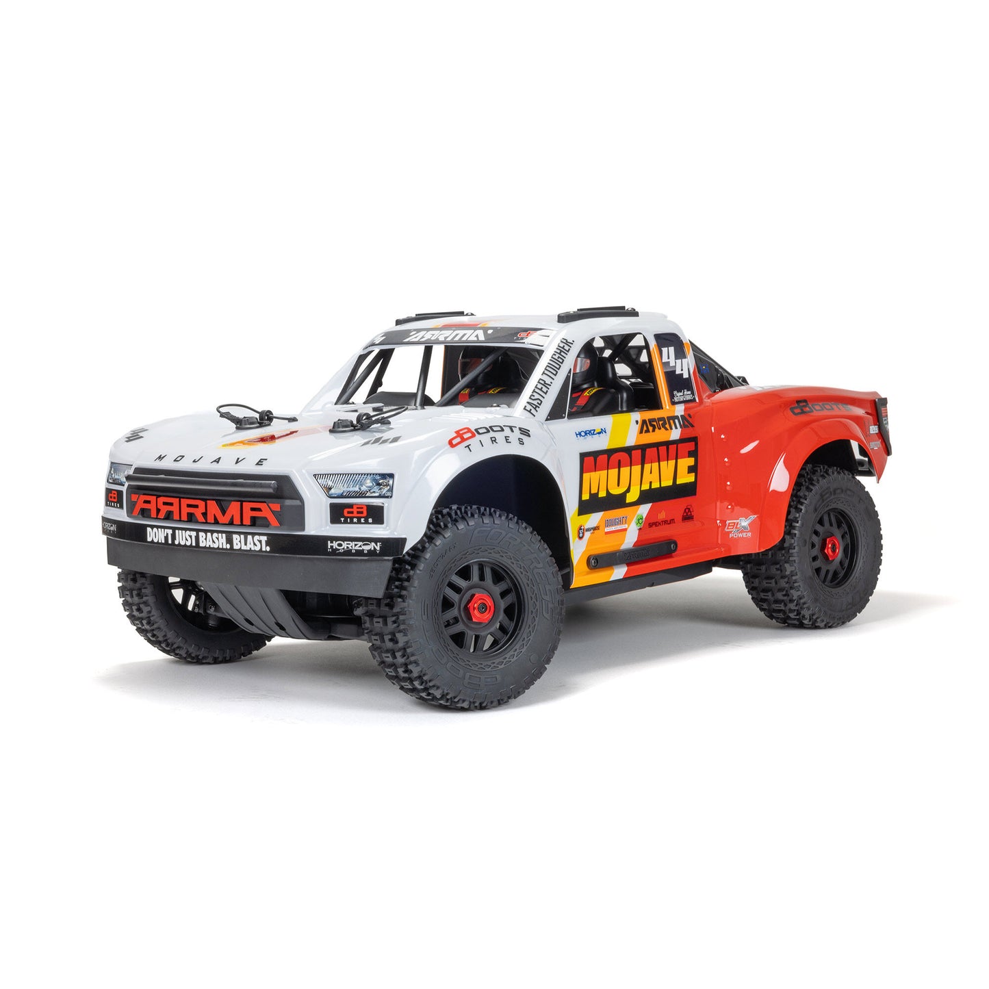 MOJAVE 4X4 4S BLX 1/8 Desert Truck RTR, WHITE/RED