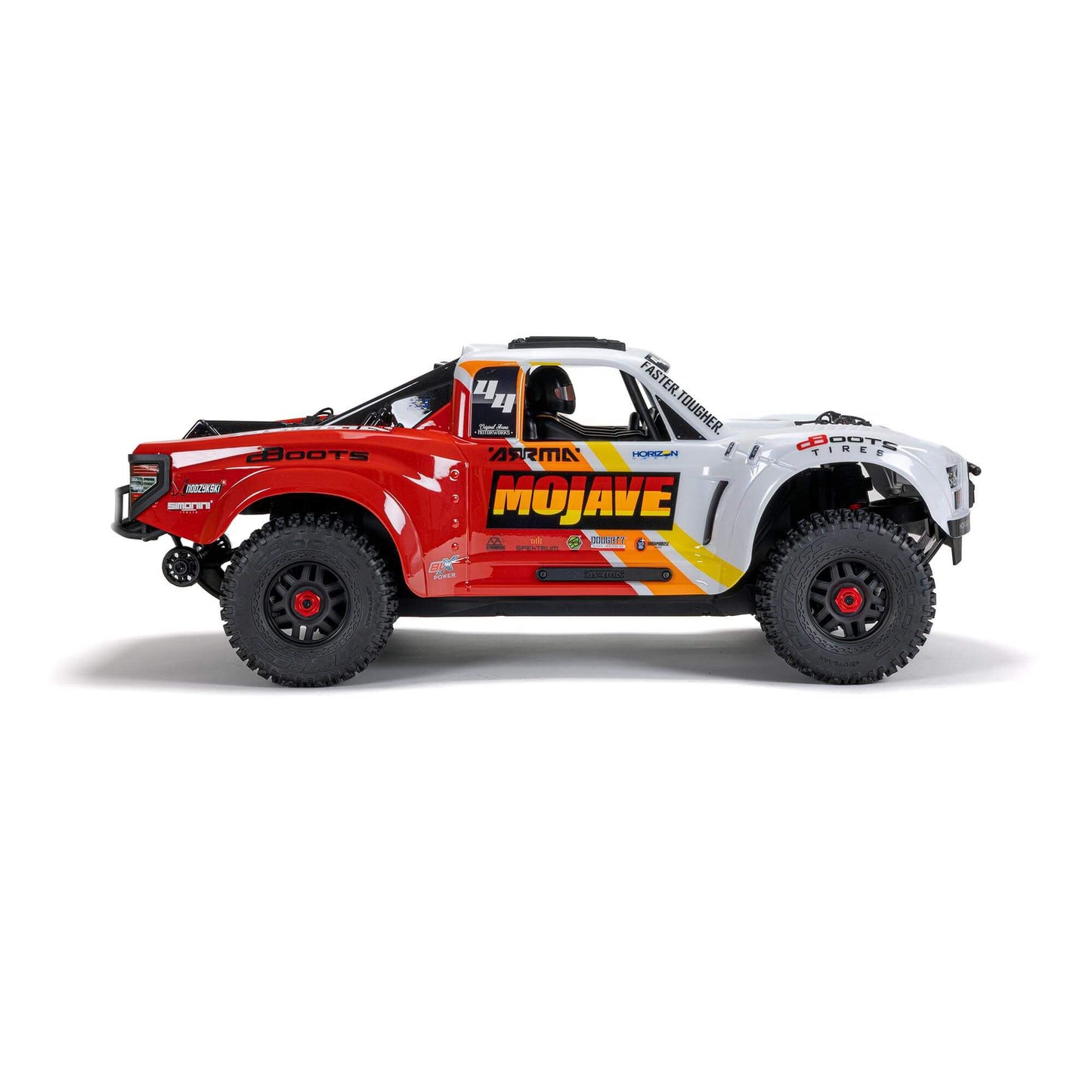 MOJAVE 4X4 4S BLX 1/8 Desert Truck RTR, WHITE/RED