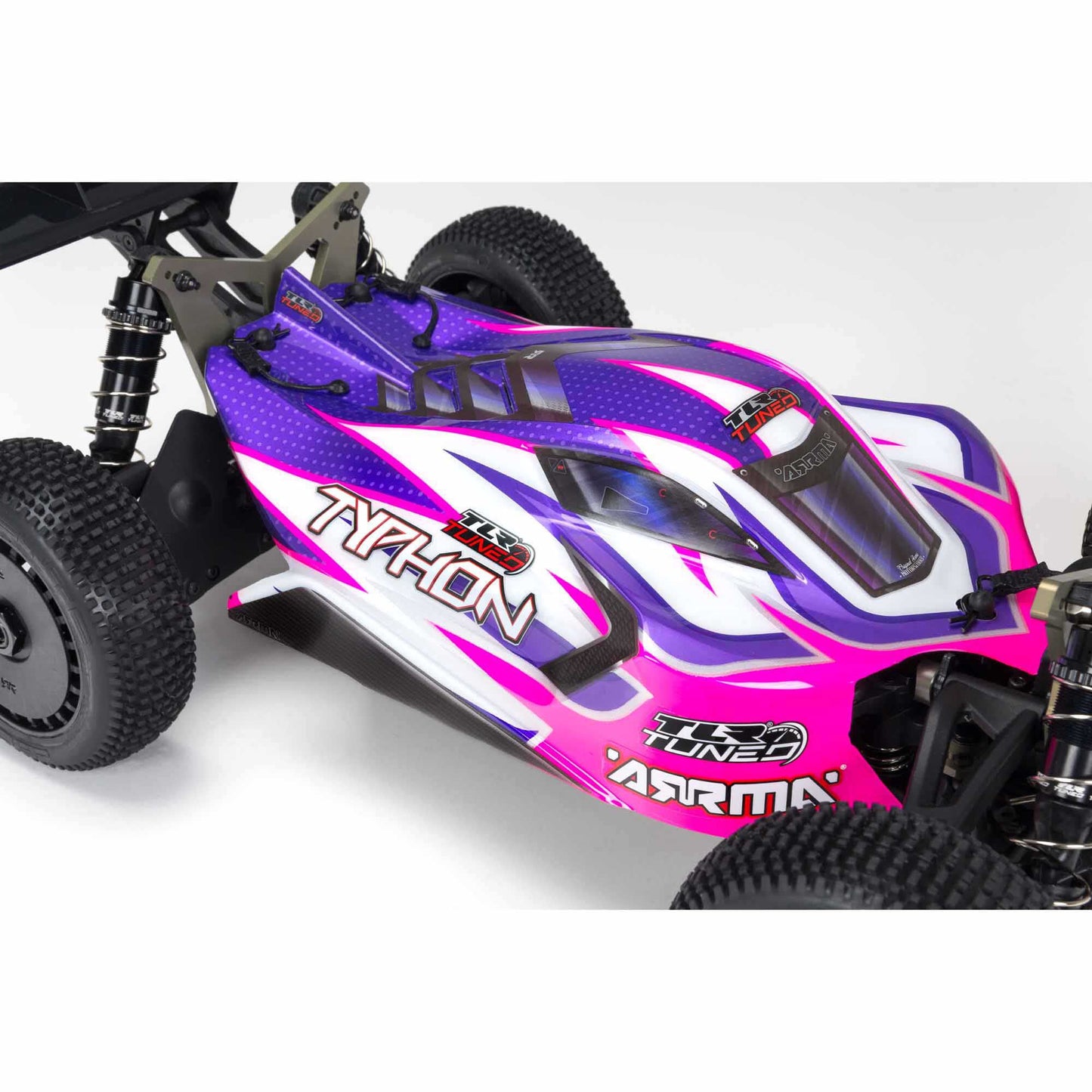 1/8 TLR Tuned TYPHON 4X4 Roller Buggy, Pink/Purple REQUIRES ELECTRONICS