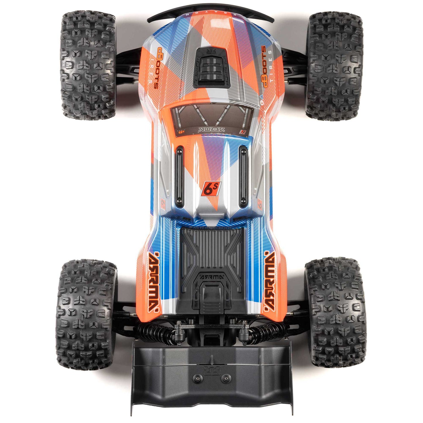 KRATON 6S V6 4X4 BLX Brushless Speed Monster Truck RTR, Blue/Orange