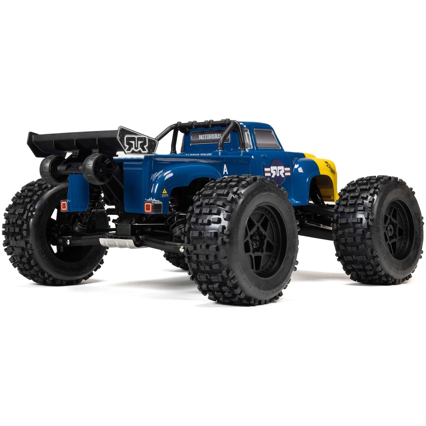 NOTORIOUS 6S V6 4X4 BLX Brushless Stunt Truck RTR, Blue - PREORDER