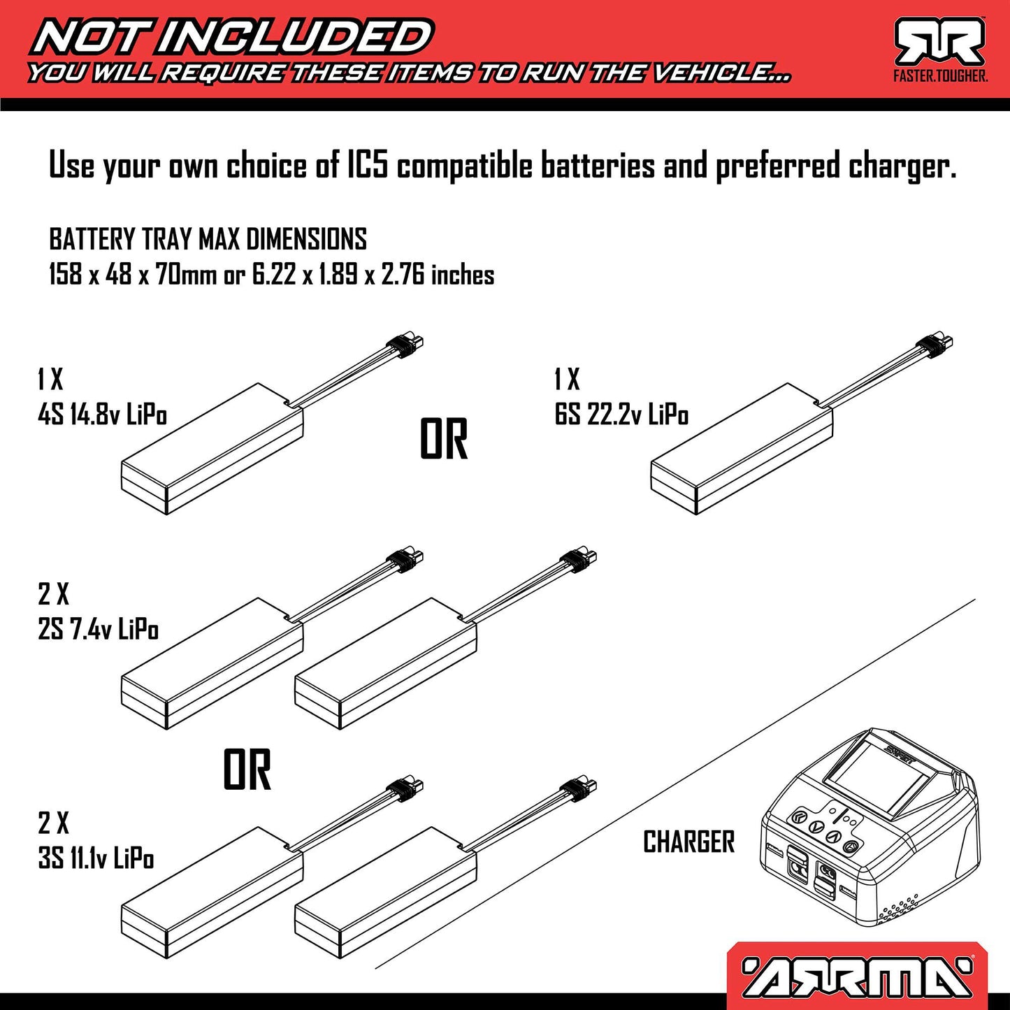 NOTORIOUS 6S V6 4X4 BLX Brushless Stunt Truck RTR, Blue - PREORDER