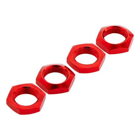 Aluminum Wheel Nut 17mm - Red (x4)