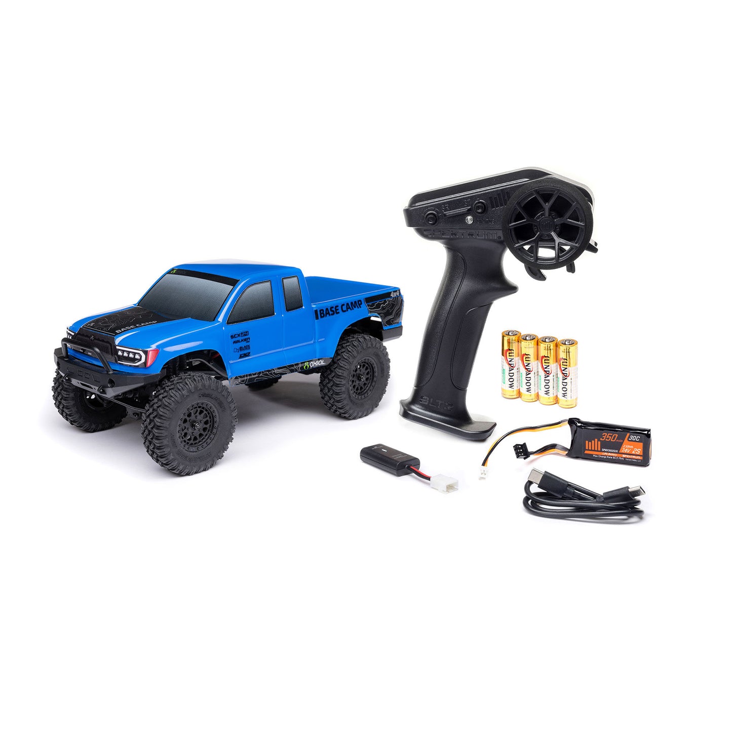 1/24 SCX24 Base Camp 4WD Crawler RTR - Blue