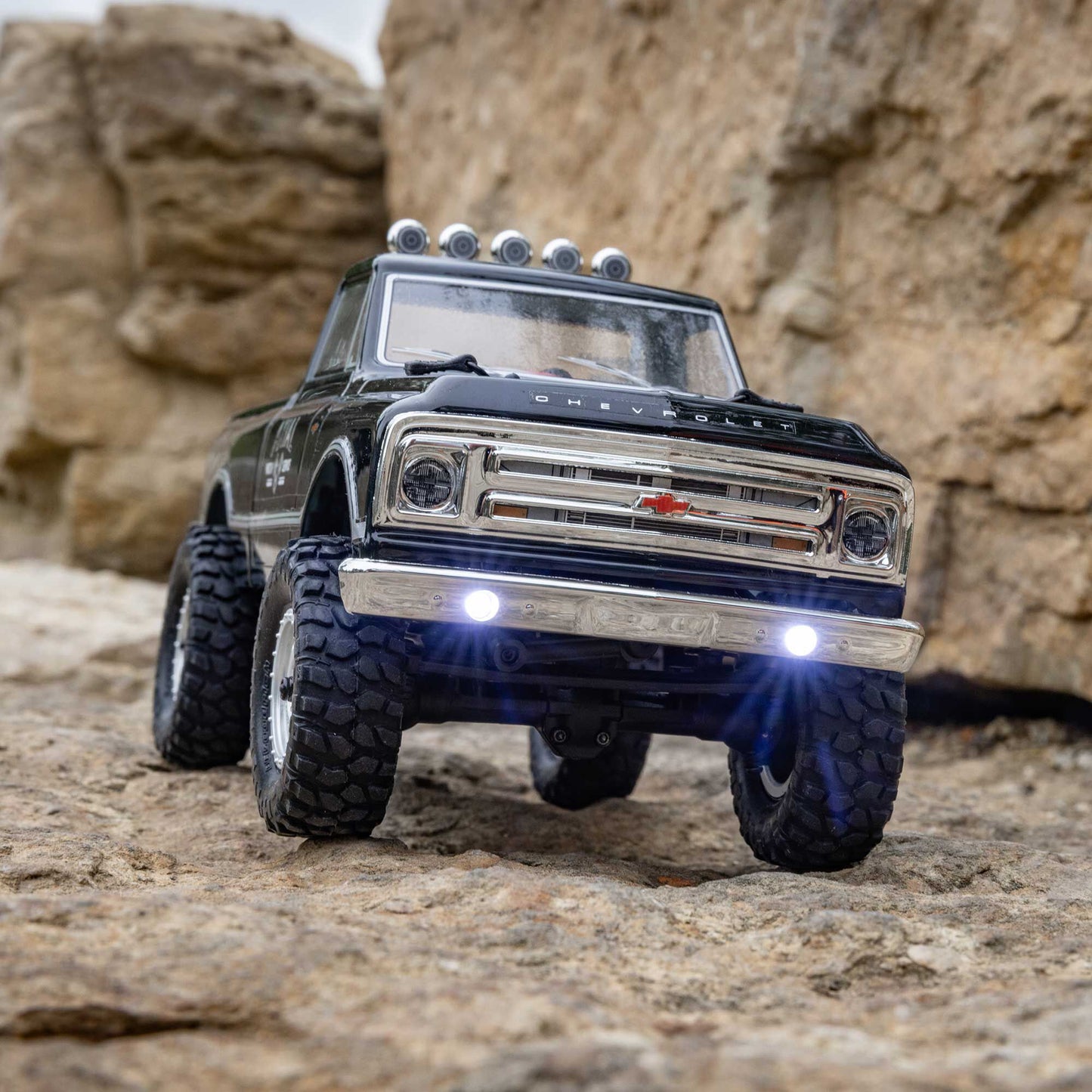 SCX24 1967 Chevrolet C10 4WD Brushed Truck RTR, Black