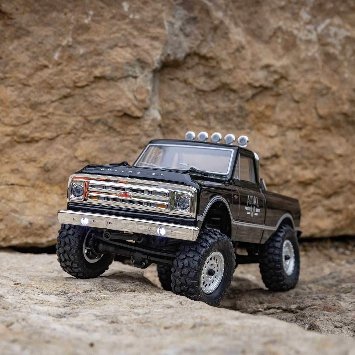 SCX24 1967 Chevrolet C10 4WD Brushed Truck RTR, Black