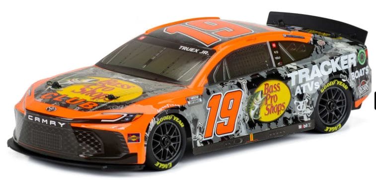 Losi NASCAR AWD RC Racecar, Martin Truex Jr. No. 19 Bass Pro 2024 Toyota Camry