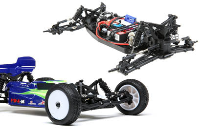 Mini-B 2WD Buggy Brushed RTR, Black/White