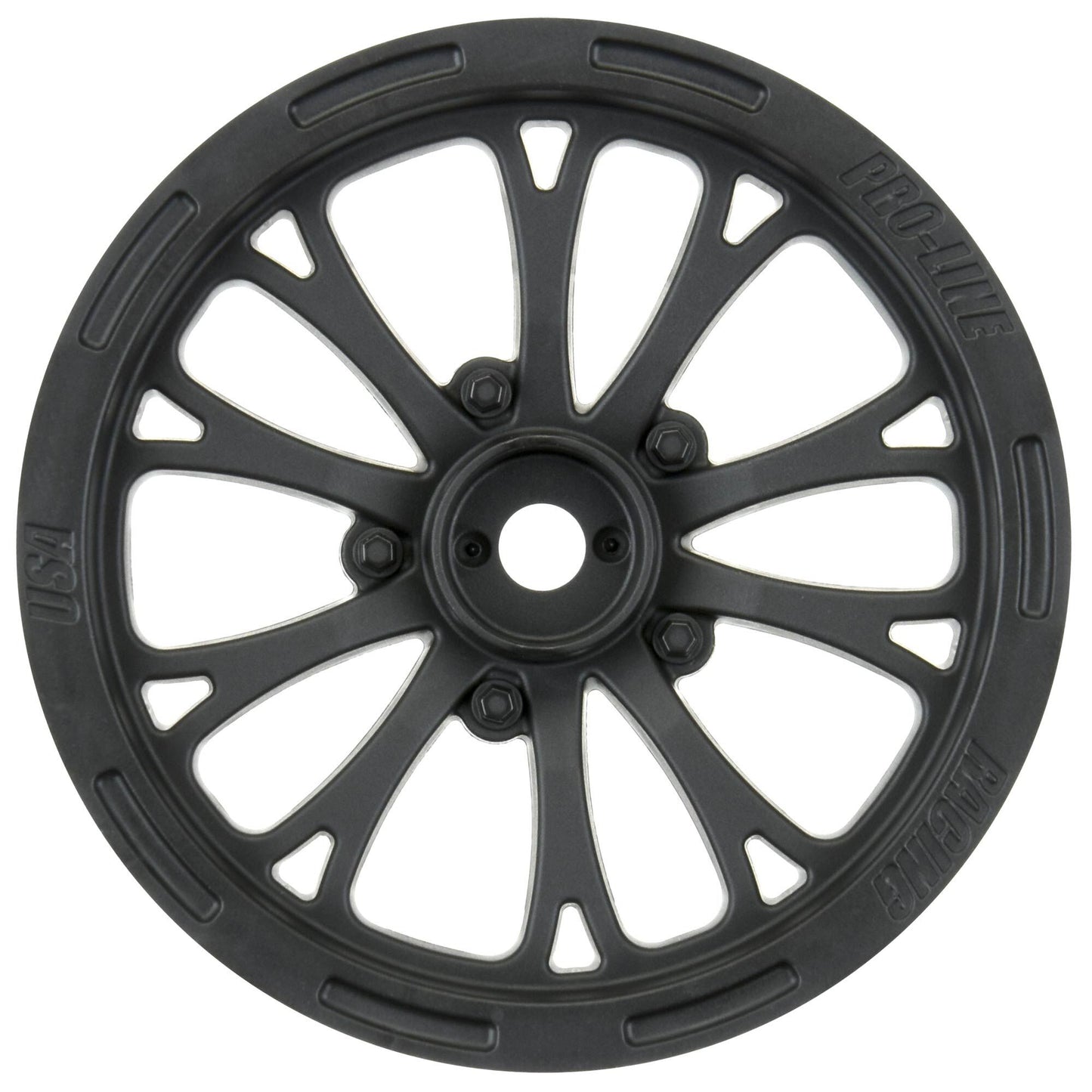 1/10 Pomona Drag Spec Front 2.2" 12mm Wheels (x2) Black