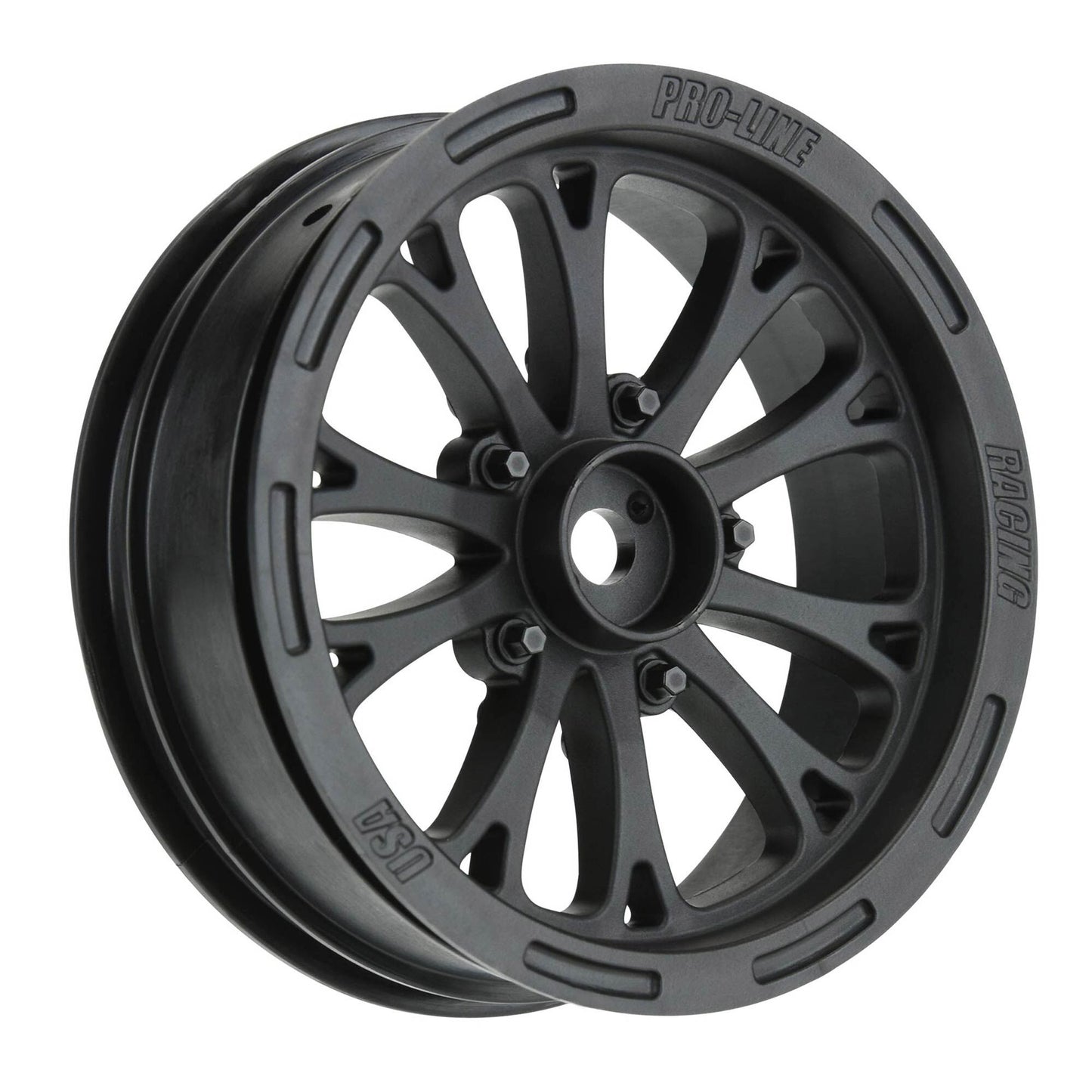 1/10 Pomona Drag Spec Front 2.2" 12mm Wheels (x2) Black