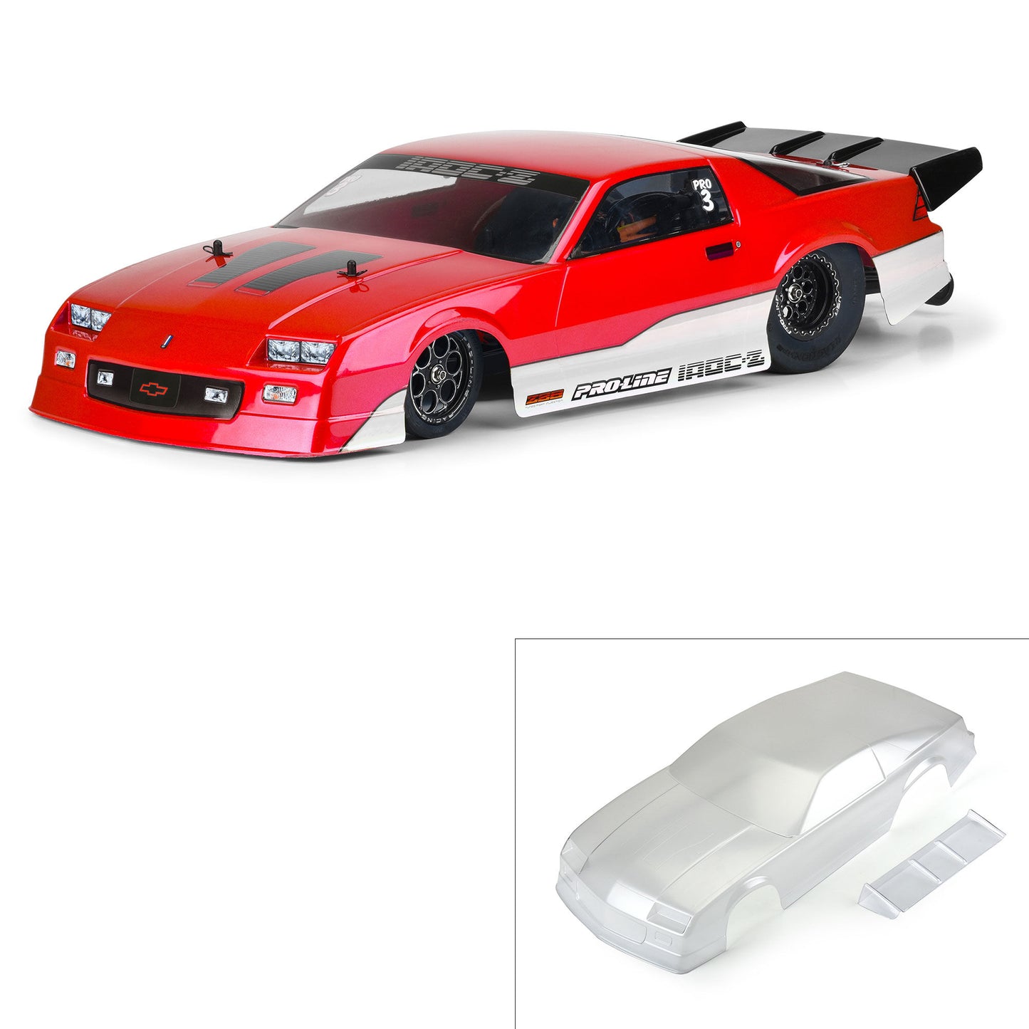 1/10 Pre-Cut 1985 Chevy Camaro IROC-Z CLEAR Body