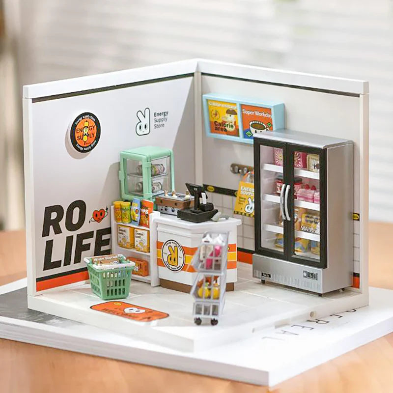 Energy Supply Store | Rolife Super Creator DW002 DIY Stackable Dollhouse Miniatures Kit