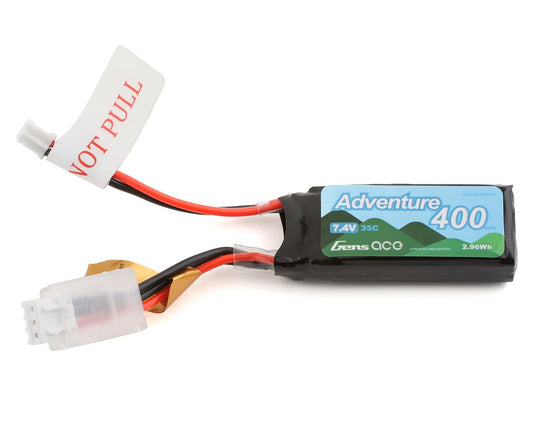 Gens Ace 2S LiPo Battery 35C (7.4V/400mAh) (Axial SCX24) w/JST-PHR