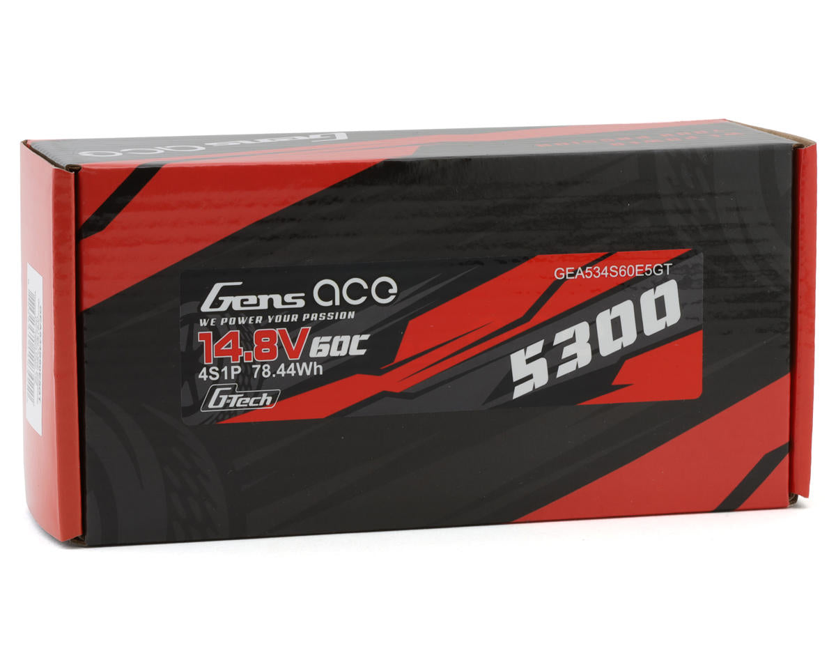 Gens Ace G-Tech Smart 4S LiPo Battery 60C (14.8V/5300mAh) w/EC5 Connector