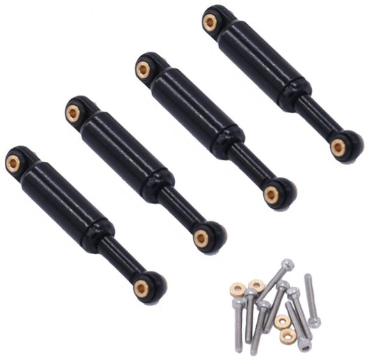 Aluminum Shocks for SCX24 (x4) (Black)