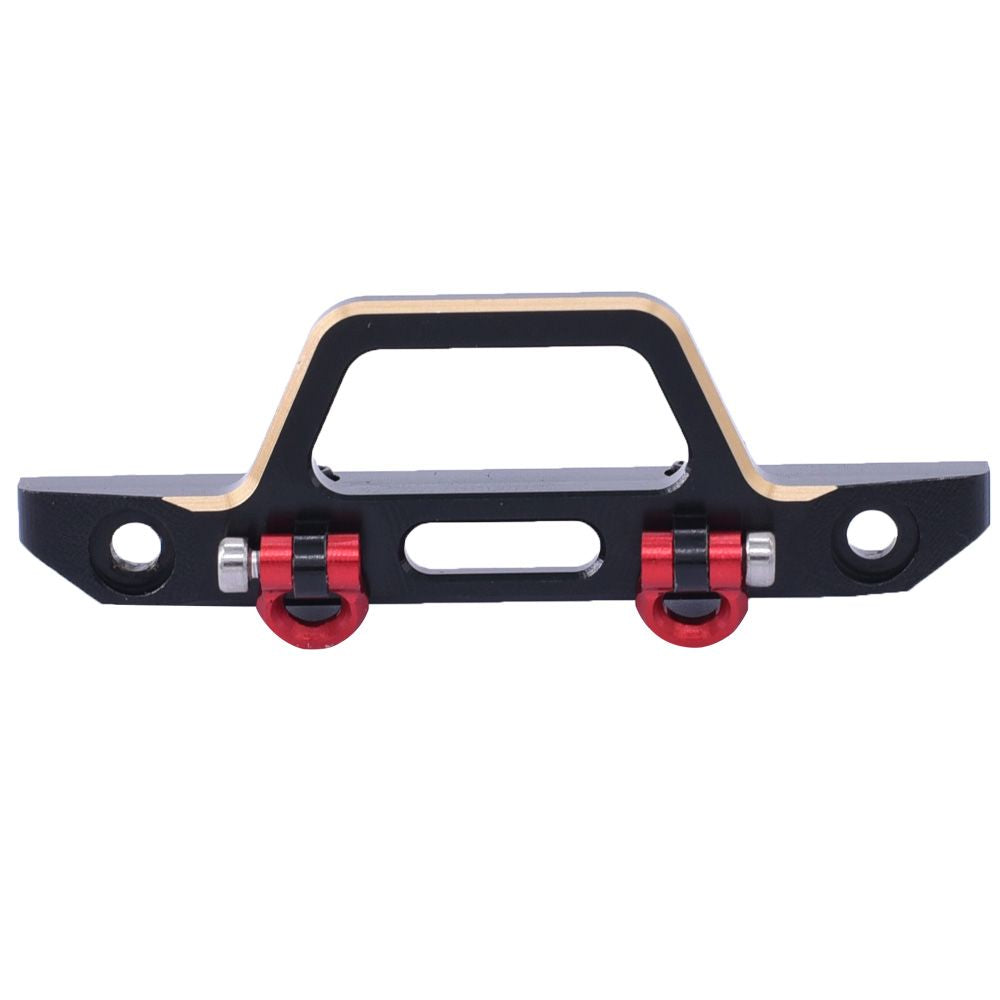 Aluminum Front Bumper for SCX24 Jeep Wrangler (x1) (Black/Gold)