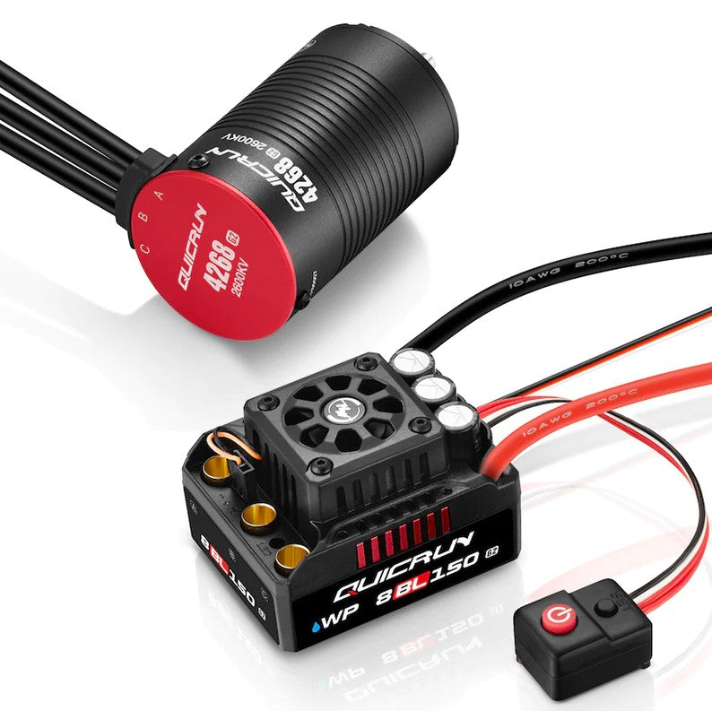 Quicrun 8BL150 G2 ESC with 2600kv 4268SL G2 Motor Combo