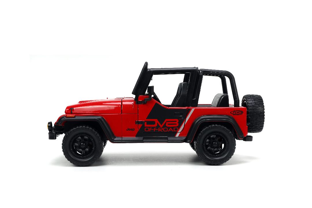 Jada 1/24 "Just Trucks" with Rack - 1992 Jeep Wrangler