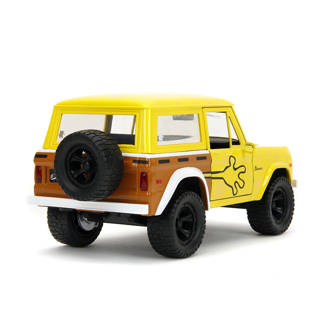 Jada 1/24 "Hollywood Rides" - Spongebob - 1973 Ford Bronco w/ Spongebob