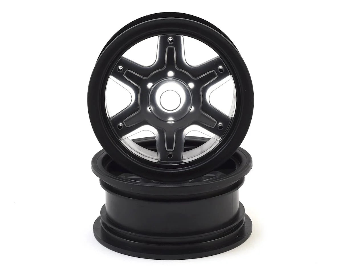 JConcepts 12mm Dragon 2.6" Mega Truck Wheel w/Offset Adapters (Black) (x2)