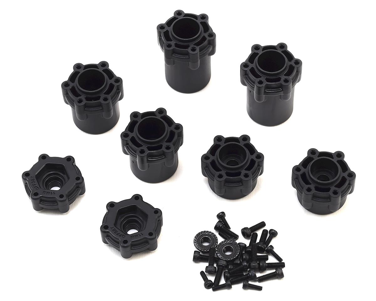 JConcepts 12mm Dragon 2.6" Mega Truck Wheel w/Offset Adapters (Black) (x2)