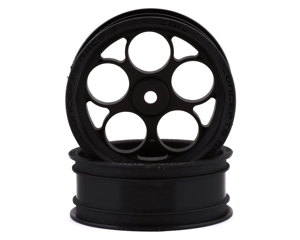 Coil Street Eliminator 2.2" Front Drag Wheels (Black) (x2) 12mm Hex