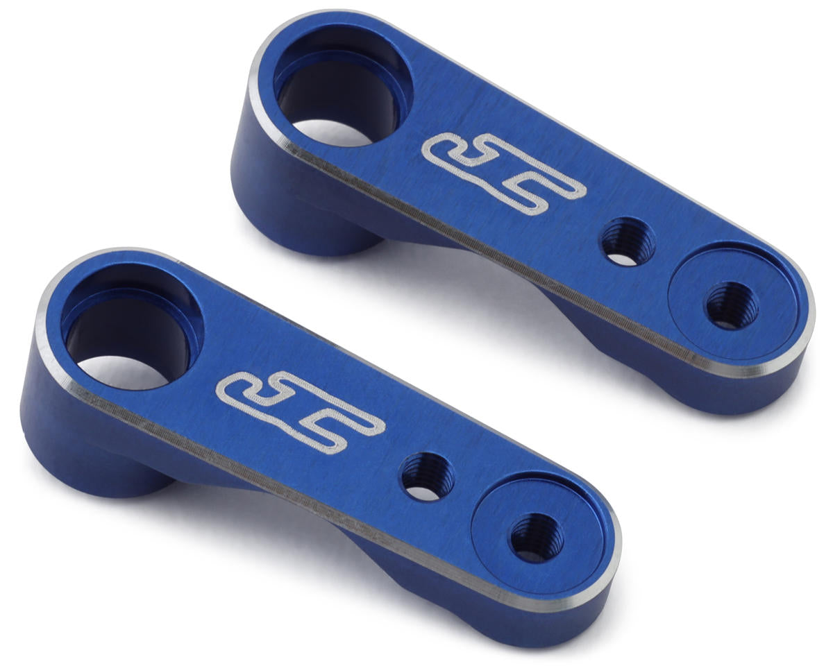 JConcepts RC10B7/B7D Aluminum Steering Bell Cranks Set (Blue)