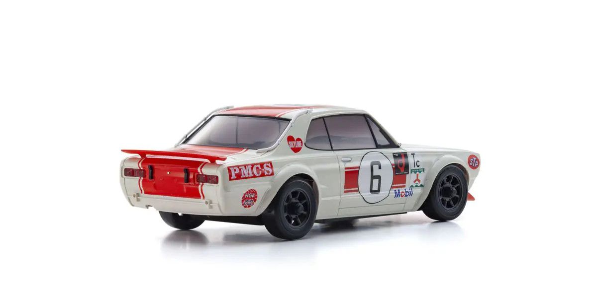 Mini Z 1972 Nissan Skyline White/Red 2000GT-R BODY ONLY