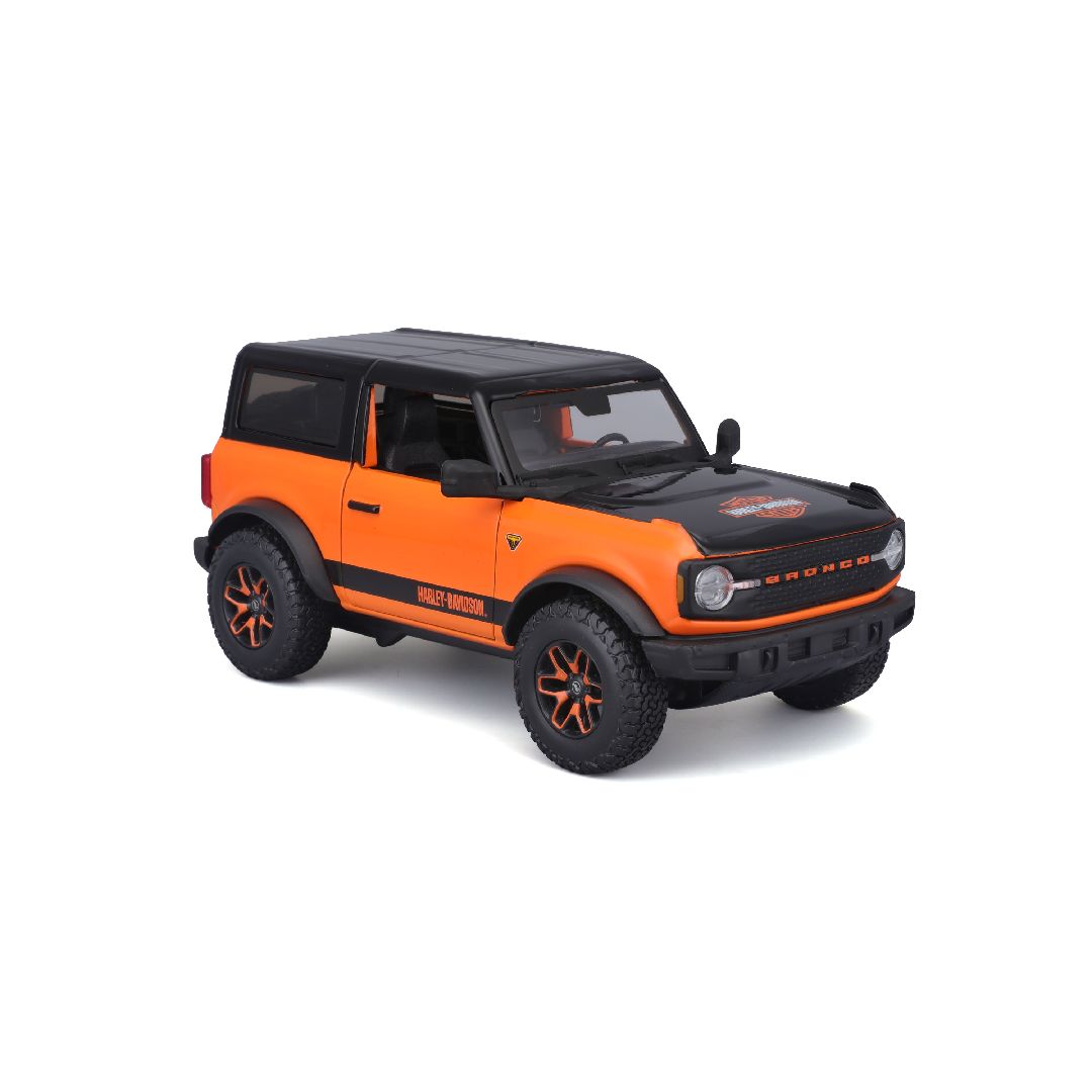 Maisto 1/24 Harley Davidson Custom 2021 Ford Bronco (Orange/Black)