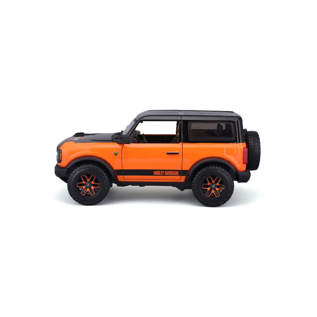 Maisto 1/24 Harley Davidson Custom 2021 Ford Bronco (Orange/Black)