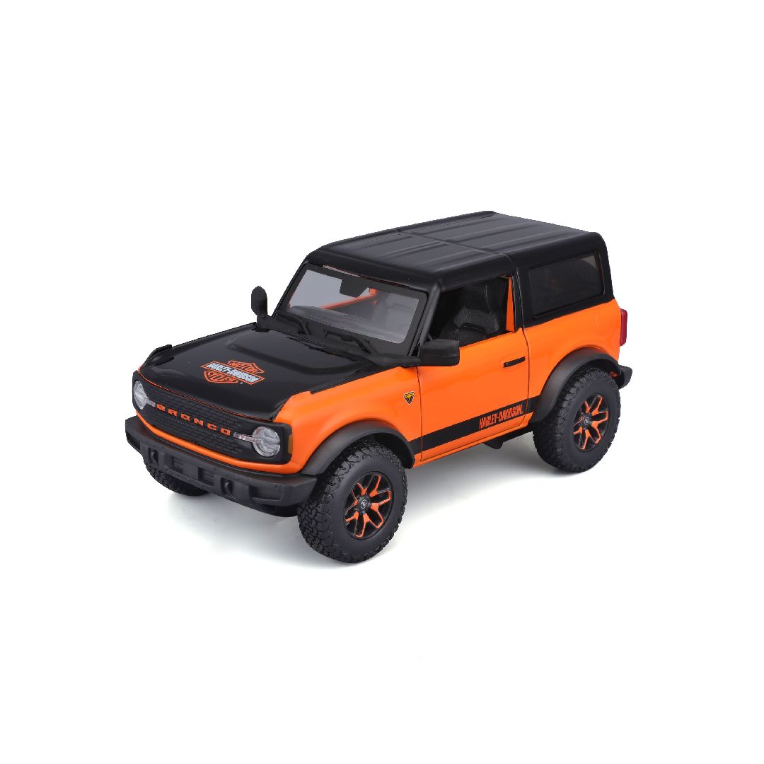 Maisto 1/24 Harley Davidson Custom 2021 Ford Bronco (Orange/Black)