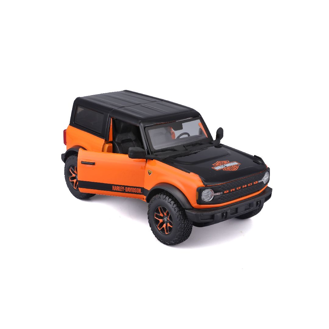 Maisto 1/24 Harley Davidson Custom 2021 Ford Bronco (Orange/Black)