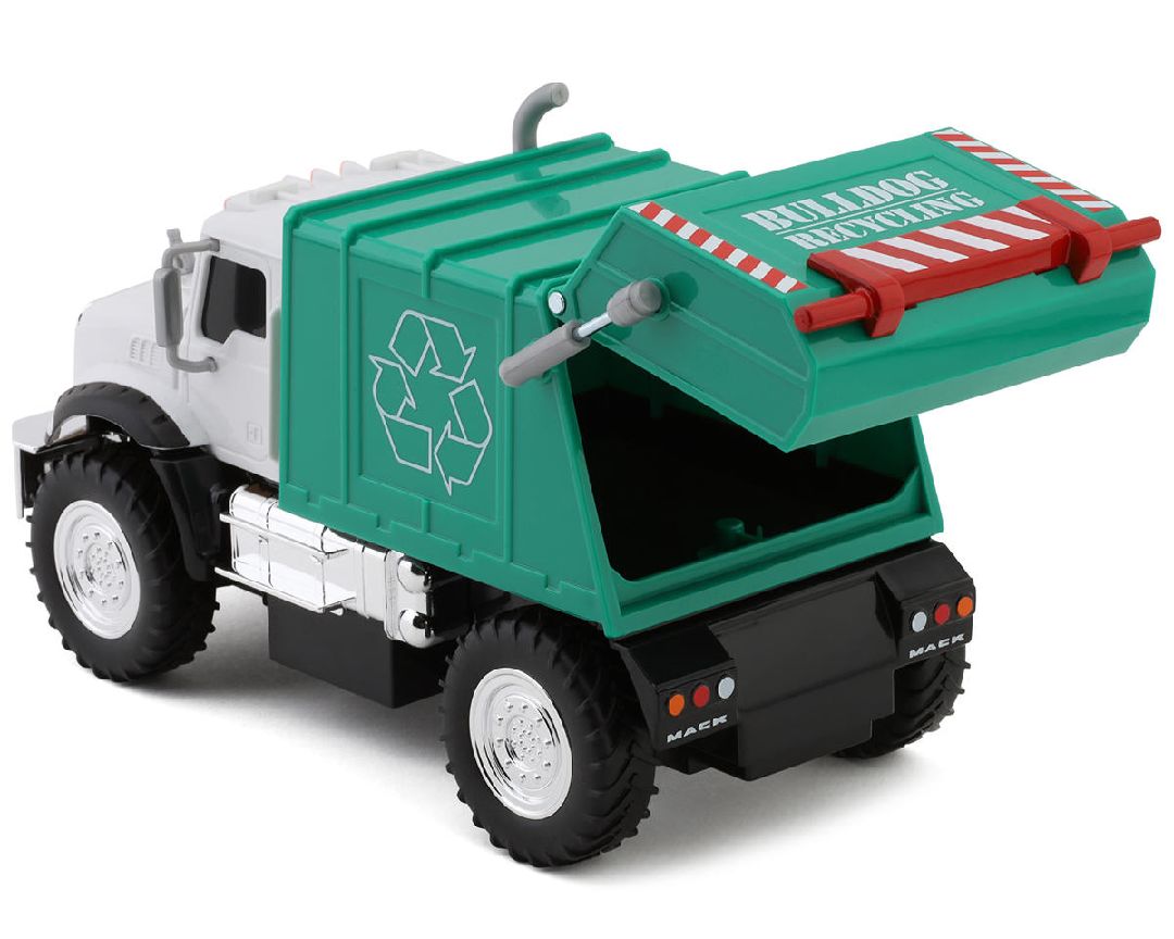 RC MACK Garbage Truck - White/Green